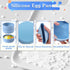 Silicone Air Fryer Egg Pan, Reusable Egg Bite Maker, BPA Free Microwave Egg Cooker, Multi Color, 3Pcs