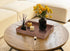 Countertop, 16.2 12.2 2 inches, HofferRuffer Rectangle Serving Tray with Hole Handles for Coffee Table, Breakfast, Tea