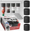 Magnetic Spice Jars Grip - RV Kitchen Organization Must-Haves, Space Saving 4pk in Black