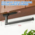 zaa Paper Towel Holder Under Cabinet - Self Adhesive or Drilling Paper Towel Holder Wall Mount, One Hand Tear Black