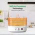 Nutrichef Food Dehydrator Machine, Dehydrates Beef Jerky, Meat, Food, Fruit, Vegetables & Dog Treats, 5 Trays