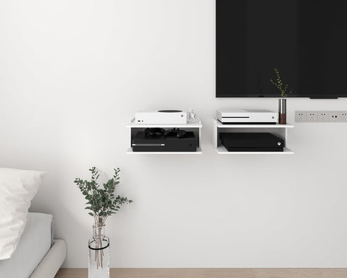 Floating Under TV Game Shelf Stand for Xbox Series S/X, Projector/Router/Entertainment Center, Projector Holder