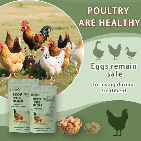 Goose,10 oz Chicken Gut Modulator of Health, Natural Formula Anti Diarrhea Modulator Powder for Chickens & Poultry