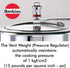 Hawkins Whistle Vent Weight for Stainless Steel and Bigboy Pressure Cooker, 1.5 Liter to 22 Liter
