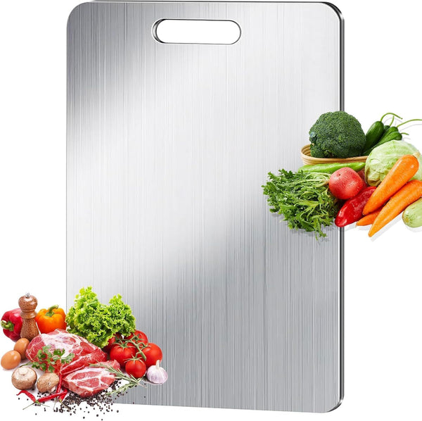 Generic Titanium Cutting Board for Kitchen - 100% Pure Titanium Cutting Boards, Food