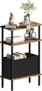 Newmics Narrow Side Table with Fabric Basket, End Table for Small Spaces, Slim
