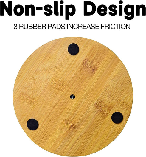 Black Wood Paper Towel Holder, Free-Standing Countertop Kitchen Towel Holder with Non-Slip Base
