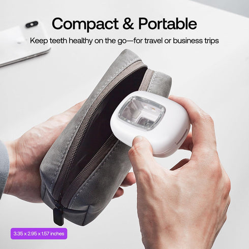 Light(2X UV Toothbrush Covers Case and Holder,Dual UVC Stronger), Clear Window,Toothbrush Cleaner Portable Brush Cover