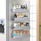 HuggieGems 4 Pack Magnetic Spice Storage Rack Organizer for Refrigerator and Oven, Gray
