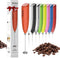 Hand Mixer Milk Frother for Coffee - Dutewo Handheld Foam Maker for Lattes, Mini Foamer for Cappuccino, Red 178C