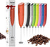 Hand Mixer Milk Frother for Coffee - Dutewo Handheld Foam Maker for Lattes, Mini Foamer for Cappuccino, Red 178C