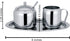 Cuisinox Stainless Steel Cream and Sugar Set, 5-Piece