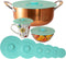 Extra Large Silicone Lids Set of 6, Teal, Sturdy Suction Seal Covers for Pots, Fry Pans, Cups, Bowls 5" to 12", Food