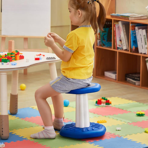 3-7, VEVOR Kids Wobble Chair, Active Chair with Sponge Cushion, Wobble Stool Improves Focus, Posture and Calm Children