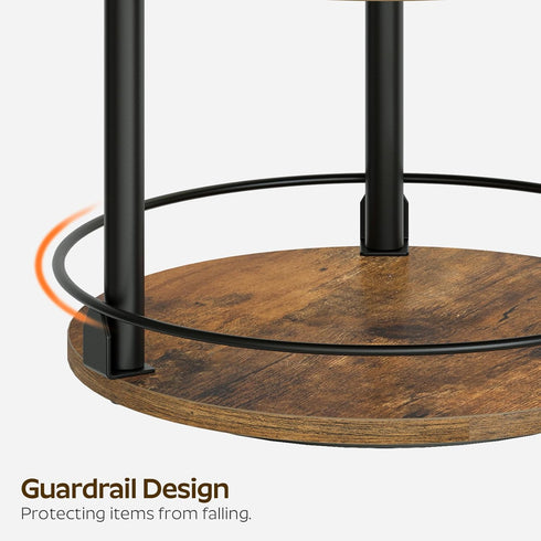 3-Tier Countertop, SR23BR YATINEY Lazy Susan Organizer, Rotating Spice Rack, Spinning Organizer, Industrial Turntable