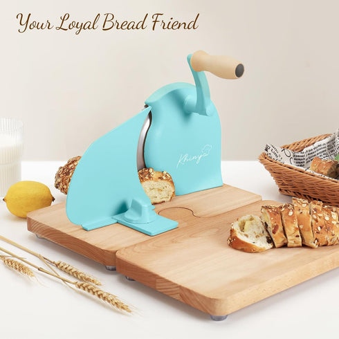 KHINYA Manual Bread Slicer - Bread Slicer for Homemade Bread, Convenient Bread Cutter for Homemade Bread, Extra Splice