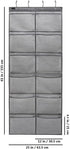Extra Large Mesh Pockets Shoe Organizer | Hanging Shoe Rack for Bedroom, Bathroom Shoe Storage (12 Large Pockets)