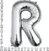 40 inch Silver Letter R Balloon, Big Alphabet Foil Mylar Helium Balloons for Birthday Party and Wedding Decorations