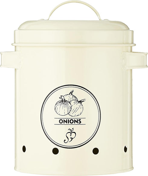 Esschert Design Onions Storage Tin, Metal