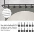 GILLAS Set of 12 Decorative Shower Curtain Hooks - Rust Resistant Square Rings for Bathroom, Black