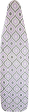 HOMZ Standard Width Ironing Board Cover and Pad, Purple/Grey/White Moroccan Design
