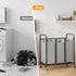 3-Bag HOMEIJU Laundry Sorter, Laundry Hamper Cart with Heavy Duty Rolling Lockable Wheels and Removable Bags, Laundry