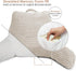 Hearth & Harbor Reading Pillow for Bed Adult Back Pillow for Sitting in Bed, Standard Bed Pillows for Sitting Up