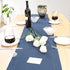 36 Inches 100% Blue,14x36) Linen Table Runner Long, Natural Table Runners Small Runner for Coffee Table Kitchen Dining