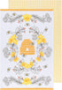 Now Designs Kitchen Tea Towel, Bees, 18 x 28 in, Set of 2