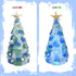 WECKLOM Christmas Tree DIY Kit Sea Glass Pieces for DIY Crafts Christmas Craft DIY Christmas Tree Lights Lamp Christmas