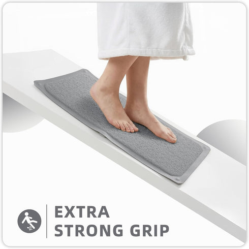 Tub,Shower,Bathroom.24''x24'' Upgraded Non Slip Shower Mat,Anti Slip Bathtub Mat with Suction Cups,Scrubber Mats,Easy