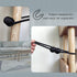 Hion Magnetic Curtain Tiebacks - Black 2pcs, Decorative Holdbacks & Hooks for Home & Office