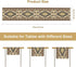 BATPLY Seamless 13x36in x1 Ethnic Aztec Linen Table Runner, Retro Boho Rustic Farmhouse Brown Red Native Tribal
