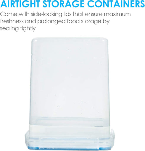 5.2L 175oz, 4 4 24 Vtopmart Large Food Storage Containers / Pieces BPA Free Plastic Airtight Canisters for Flour