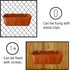 DallerSoode 1.3 6 Pack,Hanging Hanging Chicken Feeders,Duck Feeder Waterer,Small Feed Trough Quart Fence Feed Trough