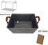 GRANNY SAYS Storage Basket, Large Organizer Bins for Shelves, Closet Storage, 2-Pack with Metal Frame