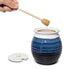 6"H 14oz GUTE Honey Jar Pot - Elegant & Modern Ceramic With Dipper & Lid Rosh Hashanah Gift - Home Kitchen Honey