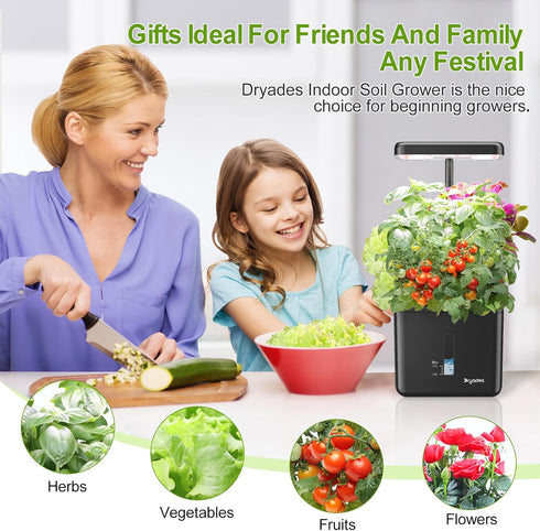 17 Indoor Garden Growing Systems Self-Watering Plant Pot Smart Gardening System with Watts LED Grow Light Auto Timer