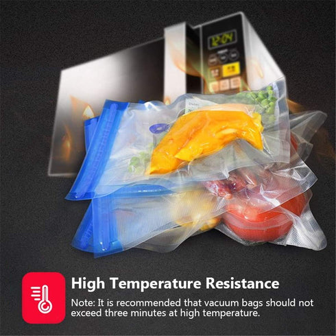 10pcs Handy Portable Vacuum Sealer Bags for Food, Kitchen Heat Sealing Machine (NO Hand Pump)