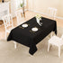 47x63) BALCONY & FALCON Rectangle Tablecloth Washable Wrinkle Resistant and Water Proof Table Cloth Decorative Linen