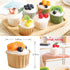 Joeabor 6 Pack Fake Cupcakes, Artificial Cupcakes for Display, Realistic Fake Food Faux Cake Dcor, Artificial Food