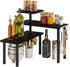 BMOSU Kitchen Corner Shelf Countertop Organizer with Hooks Adjustable Spice Rack Corner