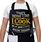 Grilling Aprons for Men, Canvas Cross Back Adjustable Chef Aprons with Large Pockets, Funny Gifts