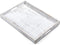dreamkey 17 Inch Rustic White Serving Tray with Handles - Large Wooden Tray