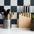 TOPZEA Set of 4 Kitchen Utensil Holder - Stainless Steel Cooking Utensil Organizer, Flatware Holder