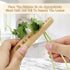 Herb Stripper Wooden Vegetable Leaf Remover, Rustic Safe Kitchen Tool for Cooking Gifts