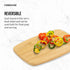 Farberware 4-Piece Reversible Bamboo Cutting and Charcuterie Board Set, Assorted Sizes