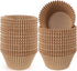 Caperci Jumbo Cupcake Liners, Natural Muffin Baking Cups, 300-Count, Food Grade, Upgraded Grease-Proof Paper (Natural)
