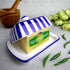 Countertop, City to Cottage Large Butter Dish with Lid for Ceramic Butter Keeper, Butter Container with Knob Handle