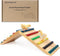 Rainbow Chicken Perch and Ramp Trainer, 2 in 1 Sturdy Wooden Chicken